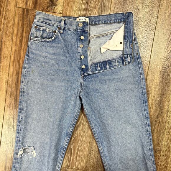 Agolde 90's Pinch Waist Jeans 29 Button Fly - Picture 5 of 8